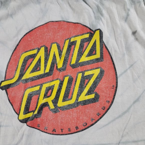 Santa Cruz Classic Dot Mens Large White T Shirt Tee Skateboard Athletic Casual - Picture 3 of 10